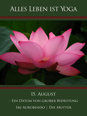 cover image of 15. August – Ein Datum von großer Bedeutung